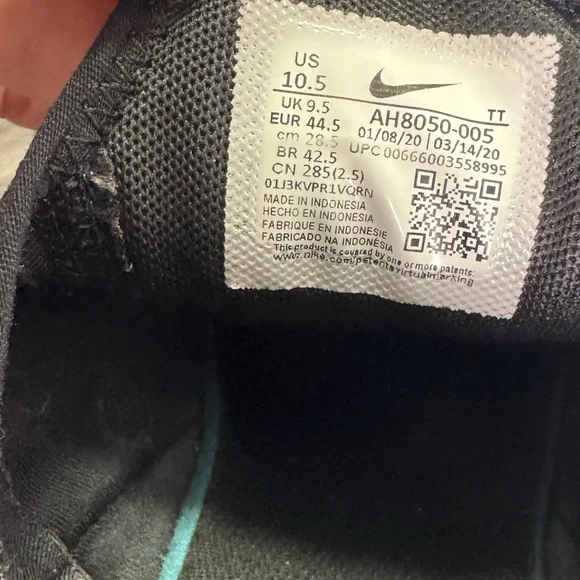 🔥Nike Air Max 270 Triple Black Breathable Mesh Men Athletic Sneakers Size 10.5 - Picture 12 of 12